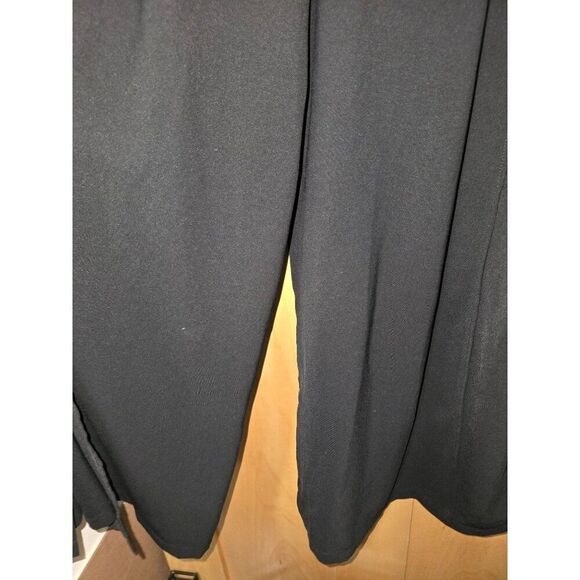 Grace Karin Black Wide-Leg Palazzo Pants With Tie Waist gaucho culottes elegant - Picture 2 of 7